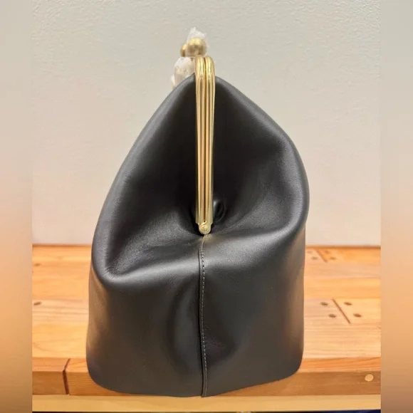 NWT Coach Large Frame Kisslock Bag Black - Picture 3 of 8